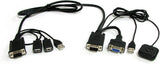 StarTech.com 2 Port USB VGA Cable KVM Switch - USB Powered with Remote Switching (SV221NANOU)