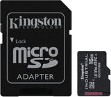 Kingston Industrial 16GB microSDHC C10 A1 pSLC Card + SD Adapter SDCIT2/16GB With Adapter 16GB
