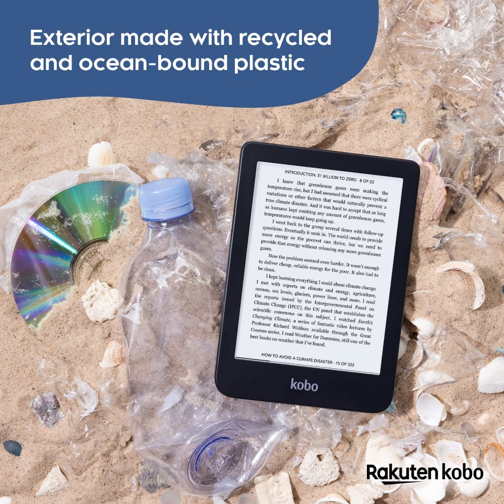 Kobo Libra 2 | eReader | 7” Glare Free Touchscreen | Waterproof |  Adjustable Brightness and Color Temperature | Blue Light Reduction | eBooks  | WiFi 