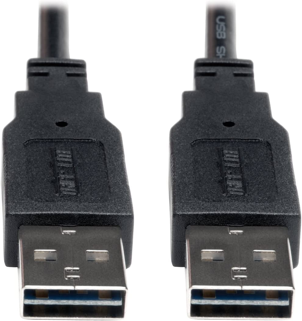 Tripp Lite Universal Reversible USB 2.0 Hi-Speed Cable (Reversible A to Reversible A M/M) 10-ft.(UR020-010)