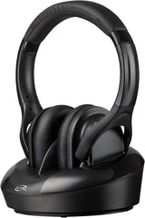 iLive Radio Frequency Wireless Headphones with Transmitter/Charging Dock, Black (IAHRF79B)