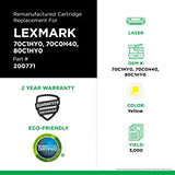 Clover imaging group Clover Remanufactured Toner Cartridge Replacement for Lexmark CS310/CS410/CS510 | Yellow | High Yield