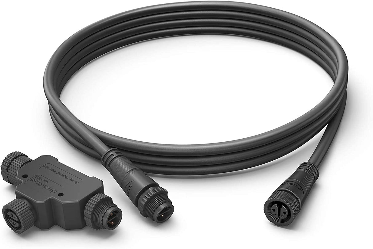 Philips Hue 1748930VN 8ft Cable Connector &amp; T-Connector , Black