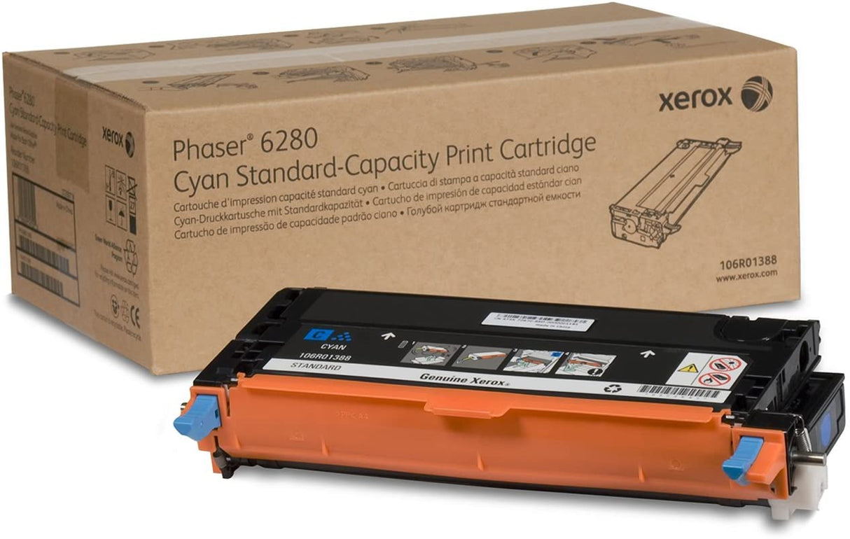 Xerox 106R01388 Phaser 6280 Cyan Standard Capacity Print Cartridge Standard Capacity Cyan