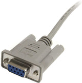 StarTech.com 6 ft Straight Through Serial Cable - DB9 F/F - Serial cable - DB-9 (F) to DB-9 (F) - 6 ft (MXT100FF) Gray - F/F 6 ft / 2m Cable