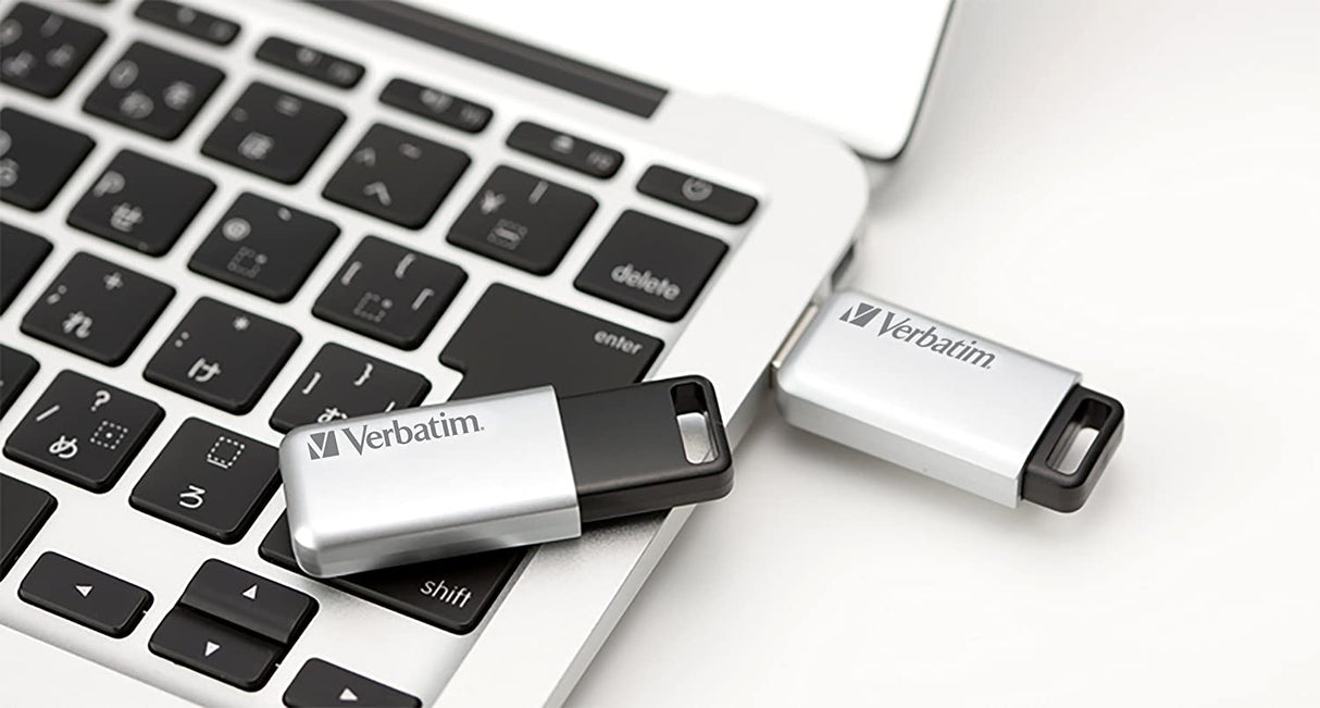 Verbatim 16GB Store'n' Go Secure Pro USB 3.0 Flash Drive with AES 256 Hardware Encryption - Silver 16 GB
