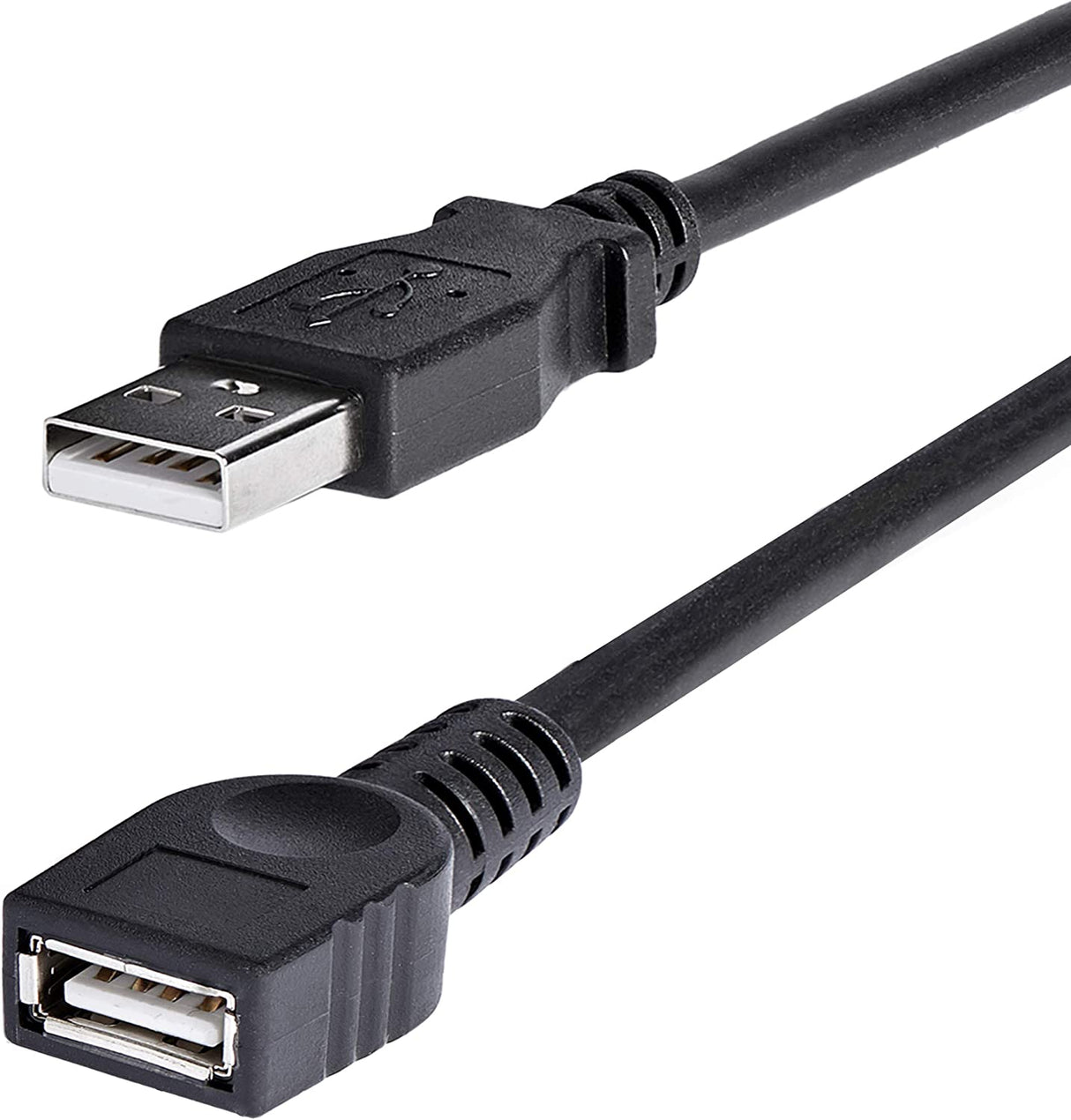 StarTech.com 6 ft Black USB 2.0 Extension Cable A to A - M/F - USB extension cable - USB (M) to USB (F) - USB 2.0 - 6 ft - black - USBEXTAA6BK Black 6ft