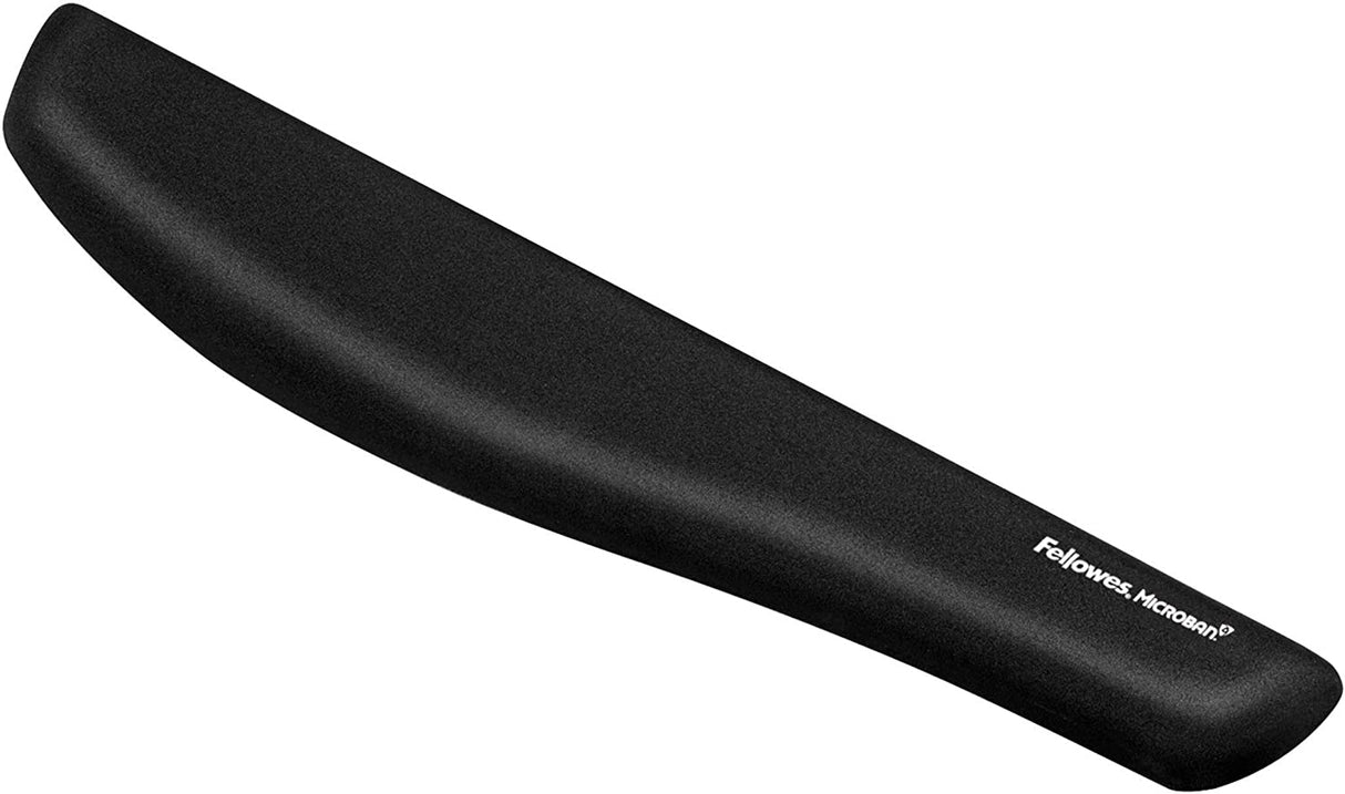 Fellowes PlushTouch Wrist Rest with FoamFusion Technology, Black, 9252102