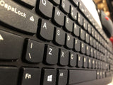 Lenovo 300 USB Keyboard, Wired, Adjustable Tilt, Ergonomic, Windows 7/8/10, GX30M39655, Black Wired Black