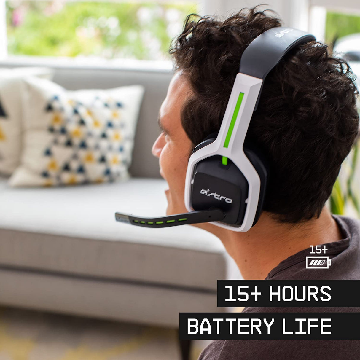 ASTRO Gaming A20 Wireless Headset Gen 2 for Xbox Series X | S, Xbox One, PC &amp; Mac - White /Green Xbox Series X/S, PC/Mac Headset Only