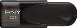 PNY 32GB Attaché 4 USB 2.0 Flash Drive - Black (P-FD32GATT4-GE) 32GB FLASH DRIVE