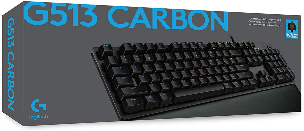 Logitech G513 Lightsync RGB Gaming Keyboard, GX Blue – Dealtargets.com