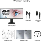 ASUS 29” 1080P Ultrawide HDR Monitor (VP299CL) - 21:9 (2560 x 1080), IPS, 75Hz, 1ms, USB-C w/ 15W Power Delivery, FreeSync, Eye Care Plus, HDR-10, VESA Mountable, HDMI, DisplayPort, Height Adjustable 29” IPS 1ms FHD 21:9 HDR USB-C Power Delivery Monitor