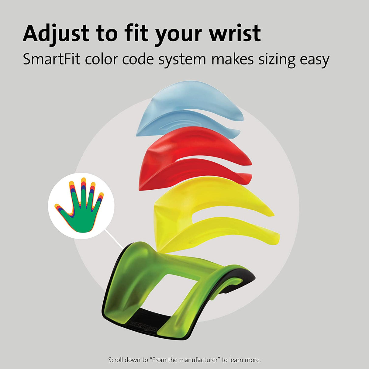 Kensington® Conform Wrist Rest, SmartFit®, Ergonomic Design (K55787US)