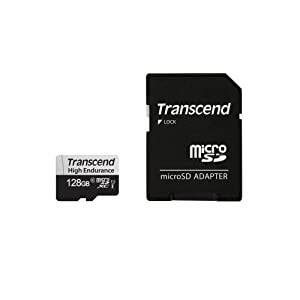 Transcend TS128GUSD350V 128GB UHS-I U1 Micro SD Memory Card 128GB BLACK