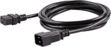 StarTech.com 10ft (3m) Heavy Duty Extension Cord, IEC 320 C19 to IEC 320 C20 Black Extension Cord, 15A 250V, 14AWG, Heavy Gauge Power Extension Cable, HeavyDuty AC Power Cord, UL Listed (PXTC19201410) 10ft 14 AWG