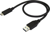 StarTech.com USB to USB C Cable - 1.6 ft / 0.5m - M/M - USB 3.1 (10Gbps) - USB-C to USB 3.0 - USB Type C to Type A Cable (USB31AC50CM)