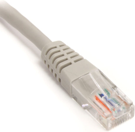 StarTech.com 1 ft. (0.3 m) Cat5e Ethernet Cable - Power Over Ethernet - Molded - Gray - Ethernet Network Cable (M45PATCH1GR) 1 ft / 30cm Grey