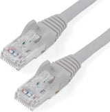 StarTech.com 1ft CAT6 Ethernet Cable - Gray CAT 6 Gigabit Ethernet Wire -650MHz 100W PoE RJ45 UTP Network/Patch Cord Snagless w/Strain Relief Fluke Tested/Wiring is UL Certified/TIA (N6PATCH1GR) Gray 1 ft / 0.3 m 1 Pack