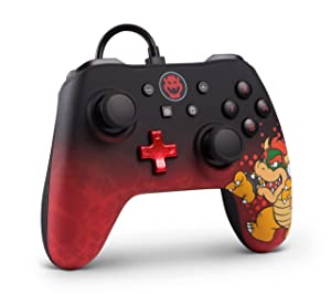 PowerA Wired Controller for Nintendo Switch - Bowser, Gamepad, Game controller, Wired controller, Officially licensed Bowser Controller
