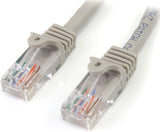 StarTech.com Cat5e Patch Cable with Snagless RJ45 Connectors - 10 ft - M/M - Gray (45PATCH10GR) 10 ft / 3m Grey