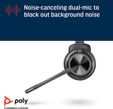 Poly - Voyager 4310 UC Wireless Headset (Plantronics) - Single-Ear Headset with Boom Mic - Connect to PC/Mac via USB-C Bluetooth Adapter, Cell Phone via Bluetooth - Works with Teams, Zoom &amp; More USB-C Headset