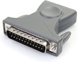 StarTech.com USB to Serial Adapter - 3 ft / 1m - with DB9 to DB25 Pin Adapter - Prolific PL-2303 - USB to RS232 Adapter Cable (ICUSB232DB25),Gray DB9 or DB25 Adapter