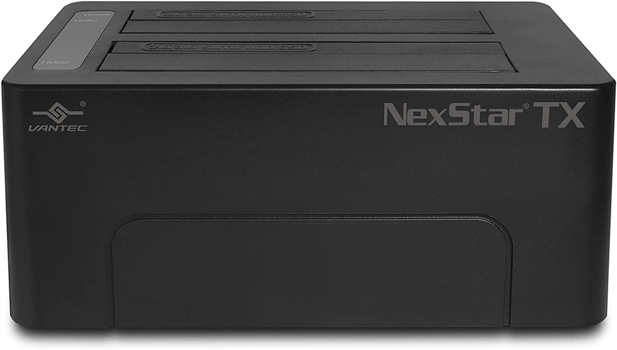 Vantec NexStar TX Dual Bay USB 3.0 Hard Drive Dock (NST-D428S3-BK) NexStar TX - Dual HDD Dock(Updated version)