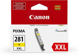 Canon CLI-281XXL YELLOW Compatible to TR7520,TR8520,TR8620,TS6120,TS6220,TS6320,TS702,TS8120,TS8220,TS8320,TS9120,TS9520 Printers Yellow XXL Ink