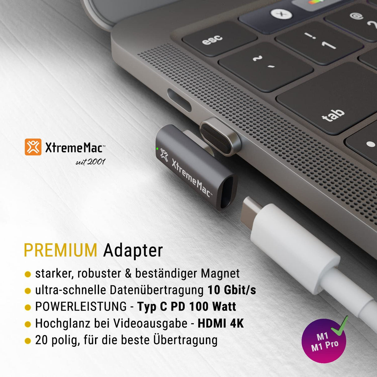 XtremeMac Magnetic USB Type-C® Adapter