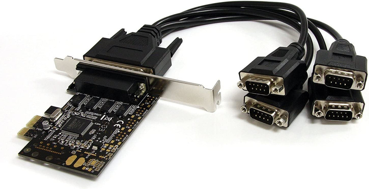 Startech 4port Lp Pcie Serial Card Rs232 With Cable