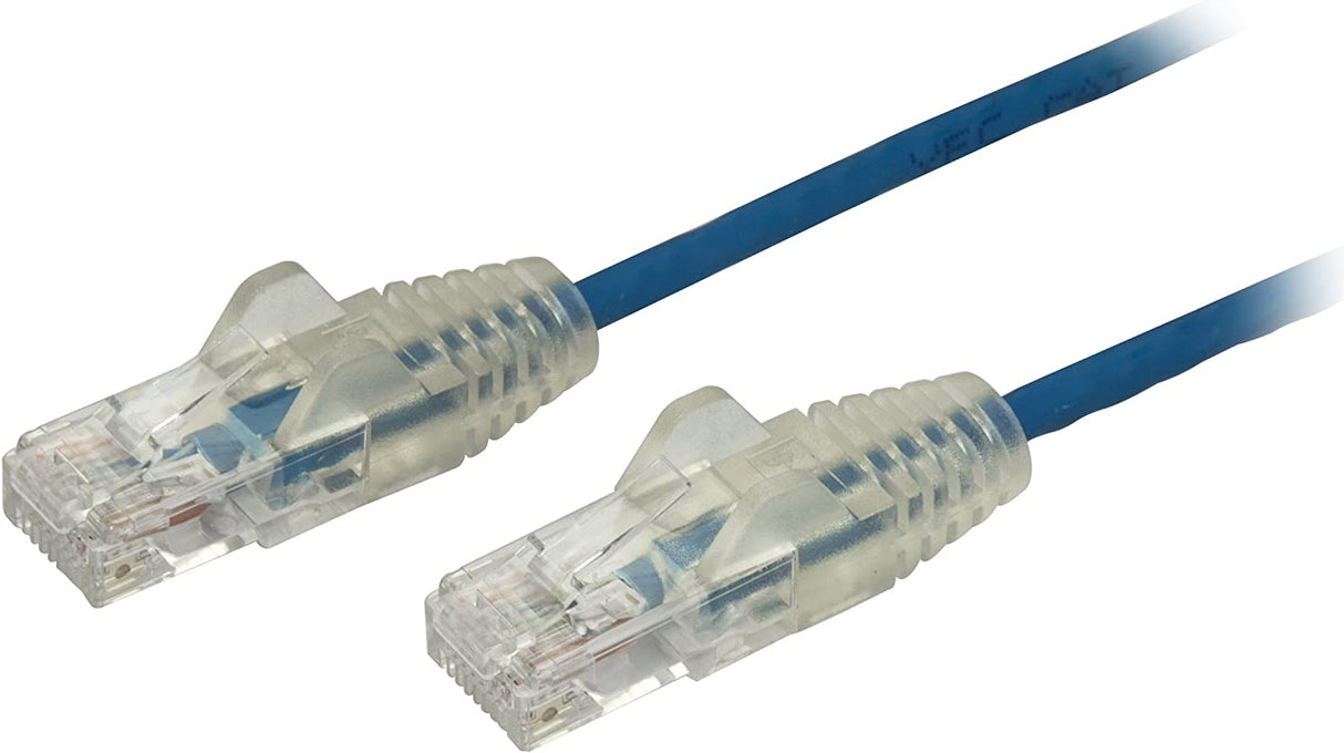 StarTech.com 6 ft CAT6 Cable - Slim CAT6 Patch Cord - Blue - Snagless RJ45 Connectors - Gigabit Ethernet Cable - 28 AWG - LSZH (N6PAT6BLS) Blue 6 ft