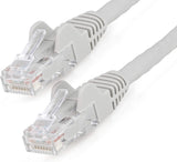 StarTech.com 7ft (2m) CAT6 Ethernet Cable - LSZH (Low Smoke Zero Halogen) - 10 Gigabit 650MHz 100W PoE RJ45 UTP Network Patch Cord Snagless w/Strain Relief - Gray CAT 6, ETL Verified (N6LPATCH7GR) 7 ft Gray