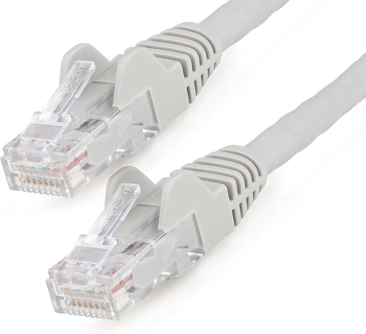 Startech 1ft (30cm) CAT6 Ethernet Cable - LSZH (Low Smoke Zero Halogen) - 10 Gigabit 650MHz 100W PoE RJ45 UTP Network Patch Cord Snagless w/Strain Relief - Gray CAT 6, ETL Verified (N6LPATCH1GR) 1 ft Gray