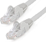Startech 6in (15cm) CAT6 Ethernet Cable - LSZH (Low Smoke Zero Halogen) - 10 Gigabit 650MHz 100W PoE RJ45 UTP Network Patch Cord Snagless w/Strain Relief - Gray CAT 6, ETL Verified (N6LPATCH6INGR) 0.5 ft Gray
