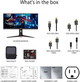ASUS ROG Strix 29.5” 21:9 HDR Gaming Monitor (XG309CM) - WFHD (2560 x 1080), Fast IPS, 220Hz, 1ms, Extreme Low Motion Blur Sync, G-SYNC Compatible, Tripod socket for streaming, USB Type-C, KVM support