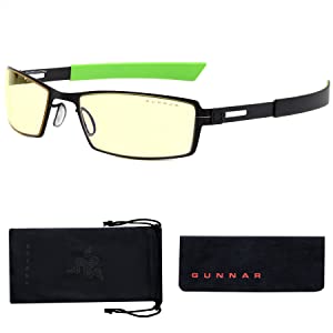 Gunnar optiks GUNNAR- Gaming Glasses for Kids (age 12+) - Blocks 65% Blue Light - MOBA Razer Edition, Onyx, Amber Tint