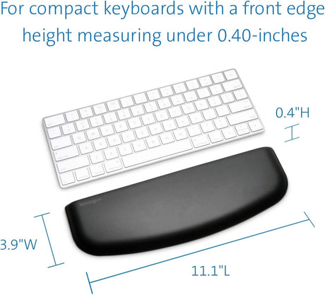 Kensington ErgoSoft Wrist Rest for Slim, Compact Keyboards, Black (K52801WW) Slim &amp; Compact