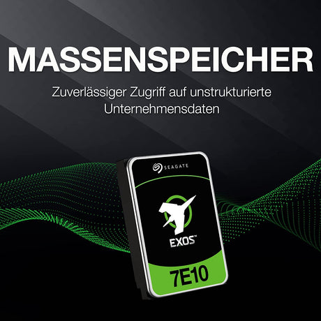 Seagate Exos 7E10 2TB Internal Hard Drive - 3.5 Inches 512e/4KN SAS 12Gbps 7200RPM, 256MB Cache, 2M MTBF, for Business and Data Center (ST2000NM018B)