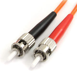 StarTech.com 2m Fiber Optic Cable - Multimode Duplex 62.5/125 - LSZH - ST/SC - OM1 - ST to SC Fiber Patch Cable (FIBSTSC2),Orange