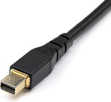 StarTech.com 3ft (1m) VESA Certified Mini DisplayPort to DisplayPort 1.4 Cable - 8K 60Hz HBR3 HDR - Super UHD mDP to DP 1.4 Cord - Slim (34 AWG) Ultra HD 4K 120Hz - Monitor/Video Cable (DP14MDPMM1MB) 3 ft / 1 m
