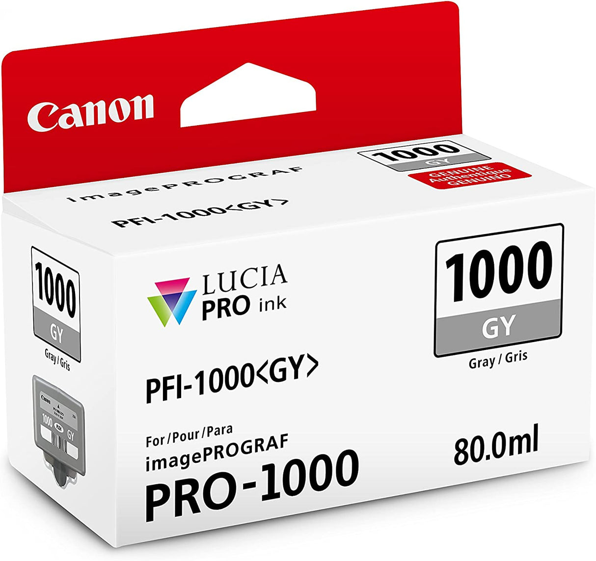 CanonInk Lucia PRO PFI-1000 Gray Individual Ink Tank