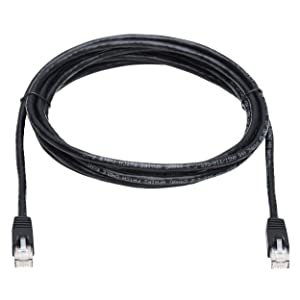 Tripp Lite Cat6a 10G Ethernet Cable, Snagless Molded UTP Network Patch Cable (RJ45 M/M), Black, 10 Feet / 3 Meters, Manufacturer's Warranty (N261-010-BK) Black 10 Feet UTP