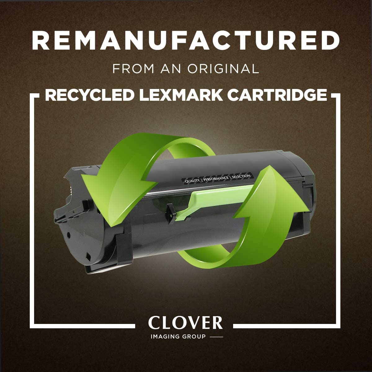 Cig Clover Remanufactured Toner Cartridge for Lexmark 52D0HA0, 52D1H00, 62D0HA0, 62D1H00 | Black | High Yield