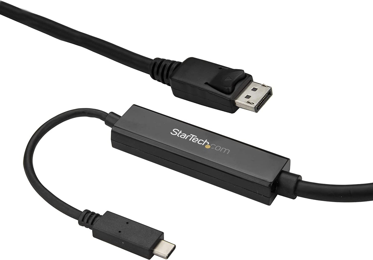 StarTech.com 9.8ft/3m USB C to DisplayPort 1.2 Cable 4K 60Hz - USB-C to DisplayPort Adapter Cable - HBR2 USB Type-C DP Alt Mode to DP Monitor Video Cable - Works w/ Thunderbolt 3 - Black (CDP2DPMM3MB) 10 ft / 3 m Black