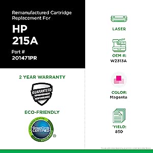Clover imaging group Clover Remanufactured Toner Cartridge Replacement for HP W2313A (HP 215A) | Magenta