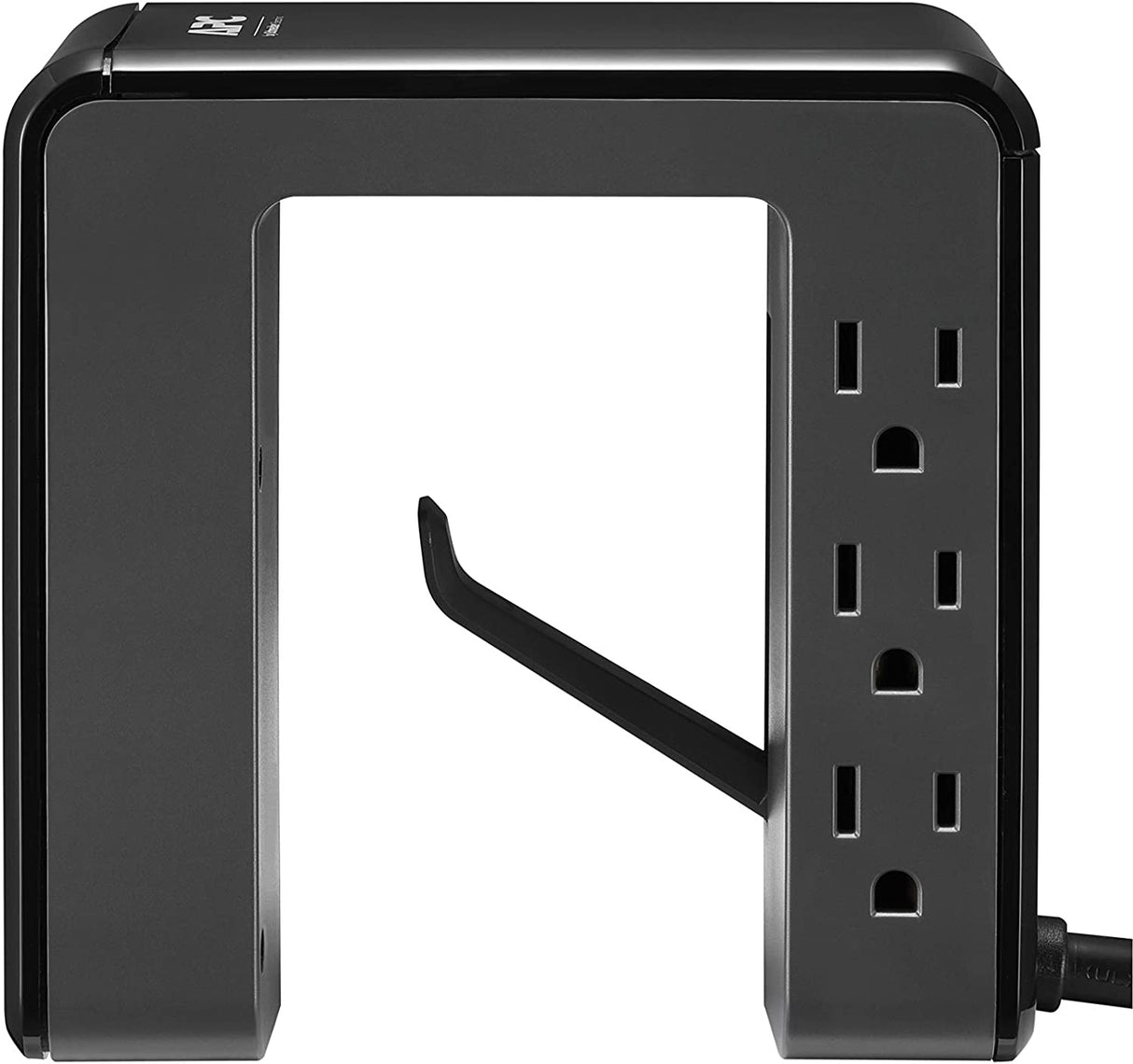 APC Desk Mount Power Station PE6U4, U-Shaped Surge Protector with USB Ports (4), Desk Clamp, 6 Outlet, 1080 Joules Black Black 4 USB Charging Ports (Type A only) Outlet