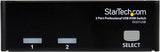 StarTech.com 2 Port VGA USB KVM Switch - VGA KVM Switch - 1920x1440 - USB 2.0 - KVM Video Switch (SV231USB),Black USB | Cables Included