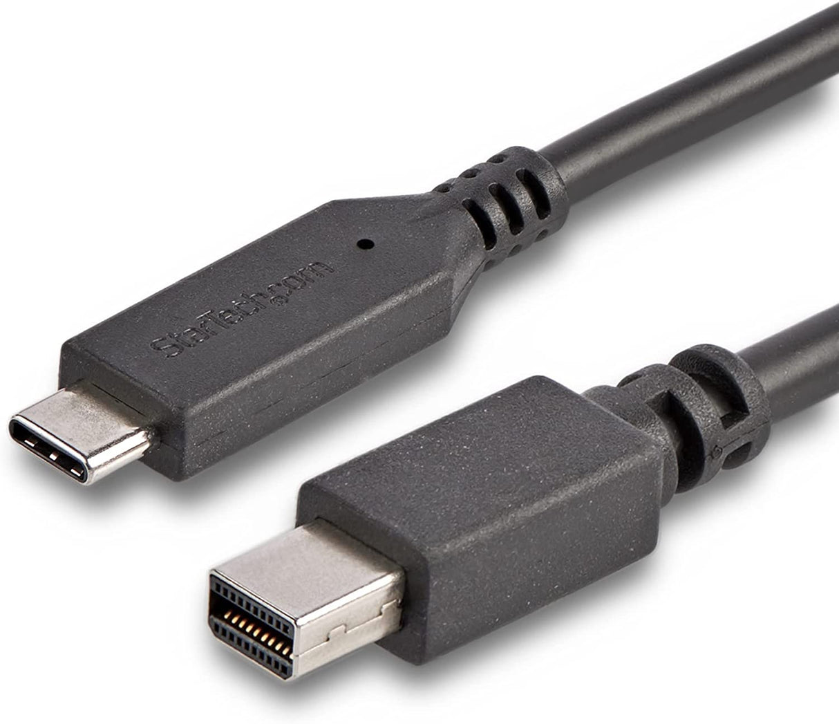 StarTech.com 6ft / 2m USB-C to Mini DisplayPort Cable - 4K 60Hz - Black - USB 3.1 Type C to mDP Adapter (CDP2MDPMM6B) 6 feet