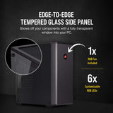 Corsair Carbide Series 175R RGB Tempered Glass Mid-Tower ATX Gaming Case - Black